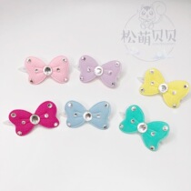 Korean version of pet hairpin full diamond bow Joker Maltese West Yorkshire Teddy Bears