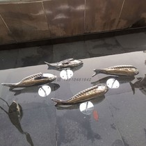 304 Stainless Steel Precision Trick Fish Swing Piece Small Fish Dolphin Sculpture Outdoor Pool Landscape Fish Group Decoration Small