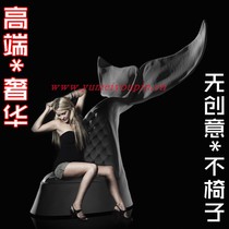 FRP furniture designer chair KTV creative leisure single sofa whale chair art seat boss chair