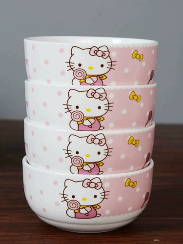 Керамическая посуда, детский мультяшный комплект для кормления, милая креативная супница