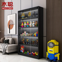 Hand-made cabinet light luxury glass storage display cabinet blind box Lego gift model decoration cabinet light luxury display cabinet customization