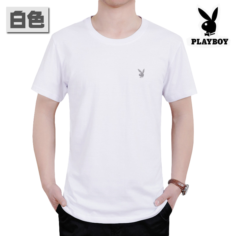 Playboy người đàn ông trung niên của ngắn tay t-shirt vòng cổ mùa hè lỏng trung niên bông áo cha cha nạp