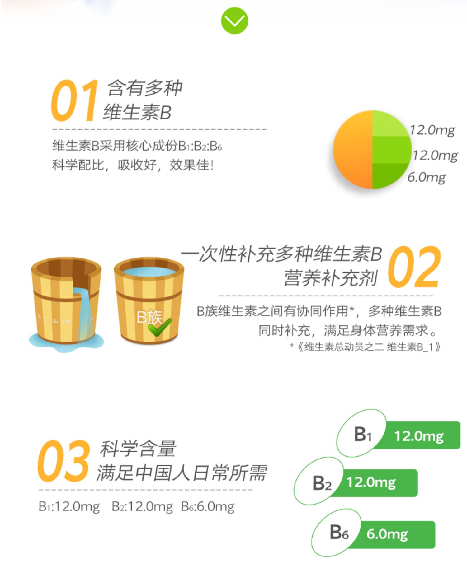 【百合康】甜橙味B族维生素片30粒