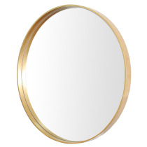European bathroom mirror retro iron round mirror washbasin mirror Wall Wall simple makeup mirror decorative mirror