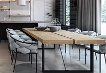 American Solid Wood Table Loft Iron Art Desk Industrial Wind Conference Desk Computer Desk Log Dining Table And Chairs Coffee Table