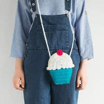 Not enough store The Beard Man hand knit wool wrap single shoulder inclined cross packet phone Zero wallet