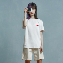 BUGOU Original Brand Into Your Heart Tide Full Cotton T-shirt Creative Eroi for Men and Women in the same section