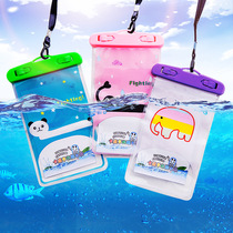 Cartoon mobile phone waterproof bag touch screen new big number outdoor apple mobile phone swimming photo transparent waterproof mobile phone cover
