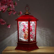 Spring Festival decoration music Snow Horse Lantern Ruixue peach blossom fortune to congratulate the New Years fortune good luck good luck