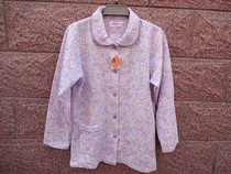 Day single spring and autumn winter womens cotton air layer home clothing one-piece shirt 2 pieces of pajamas