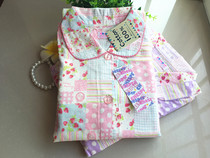 Childrens pajamas long-sleeved trousers front door cotton spring and autumn girls Cotton sets small and medium girls home clothes