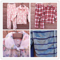 Male and female childrens home Clothing Spring and Autumn Winter male and female children flannel long sleeve trousers home pajamas set