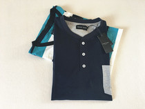 Japanese pajamas summer mens knitted sweat cloth semi-open short sleeves loose casual home clothes increased fattened top mens