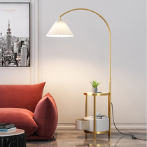 100 pleated floor lamp fishing lamp minimalist Nordic light and luxurious living-room set with tea table bedroom bed head cabinet lamp upright table lamp