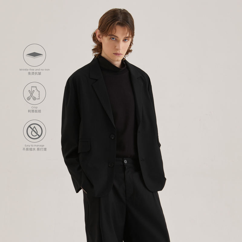 Mono Profile26Aw Anti-Wrinkle Tr Texture Suit Old Money Style Casual High-End Versatile Blazer for Men
