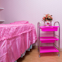 Special Price Stainless Steel Beauty Car Beauty Hair Tool Car Small Cart Medecor Car Triple Board Trolley Medical Cart Tool