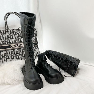 taobao agent Martens, universal high boots English style platform, 2023, trend of season, British style, suitable for teen, fitted
