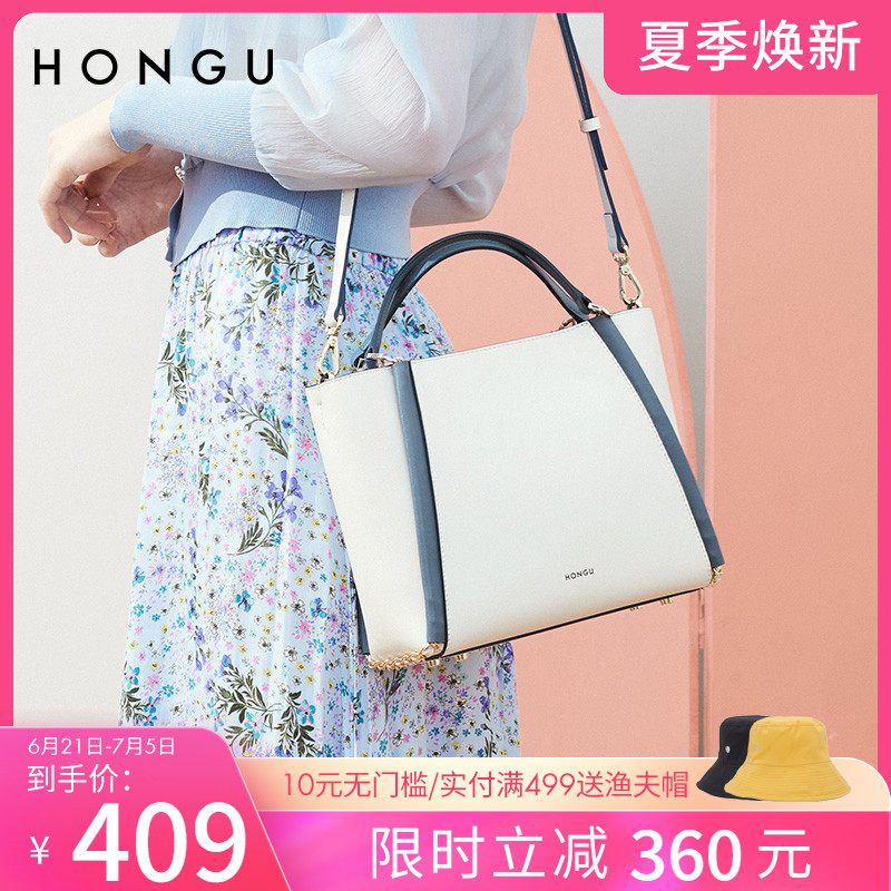 Red Valley Bag Pack Woman 2021 New Genuine Leather Fashion Single Shoulder Big Bag Cow Leather Large Capacity Hand Girl Bag 3854