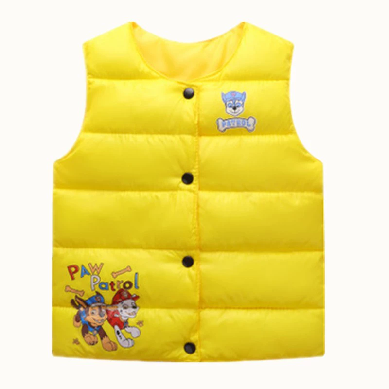 Mùa thu đông bé trai và bé gái cộng với nhung dày bé mặc vest trẻ em áo hai dây ấm áp vest cotton