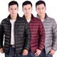 Autumn and winter young men's light down cotton coats casual jackets middle-aged men's cotton coats large size winter men's tops