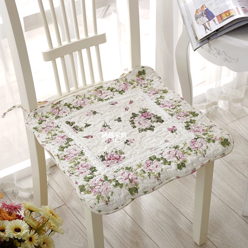 Cotton mục vụ ghế đệm ghế đệm bàn ăn ghế đệm đệm ghế ăn đệm vải châu Âu ghế đệm văn phòng cung cấp đặc biệt mùa đông mùa thu - Ghế đệm / đệm Sofa