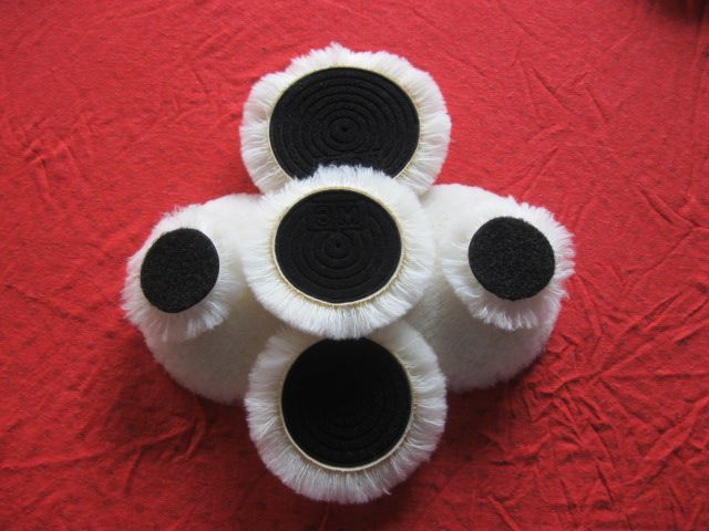 3M sheep wool ball polished wool wheel self-adhesive wool tray 2 inch 4 3 inch 4 inch 5 inch 6 inch 7 inch car beauty beating wax