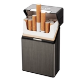 Мужской металлический креативный легкий и тонкий портативный портсигар, алюминиевый сплав