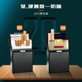 Мужской металлический креативный легкий и тонкий портативный портсигар, алюминиевый сплав