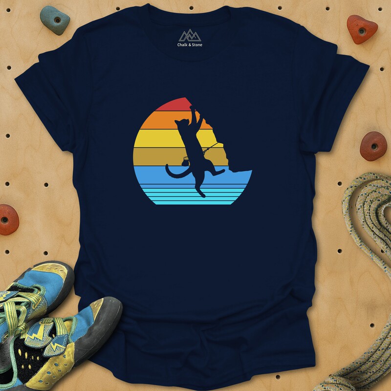 Flower-Themed American-Style Fun Rock Climbing Men's T-Shirt, Pure Cotton, Loose Short-Sleeve T-Shirt, Couple's Top, Trendy Men's Wear Flower-Themed American-Style Fun Rock Climbing Men's T-Shirt, Pure Cotton, Loose Short-Sleeve T-Shirt, Couple's Top, Trendy Men's Wear