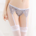 Ren chống trượt sexy ống dài vớ da lộn vớ đồ lót của phụ nữ đen Châu Âu và Mỹ garter phù hợp với đồ lót sexy Nịt Tất