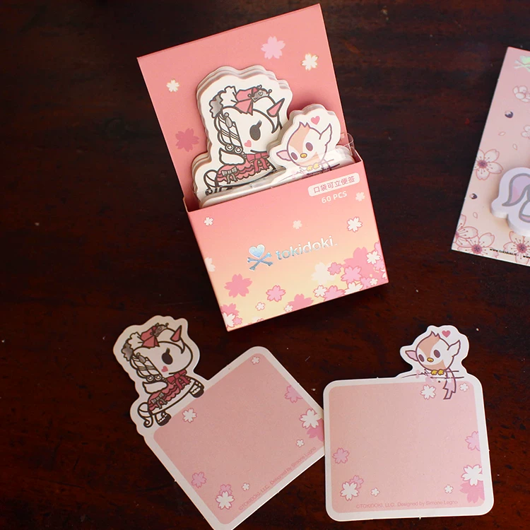 Tokidoki Taoki Doki Sakura Единорог горячая штамповка наклейка N раз наклейка стойка карманный стикер пост-ит