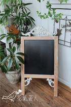 Two vintage iron wood combined with Billboard stores to do old display brand groceries foreign trade proofing