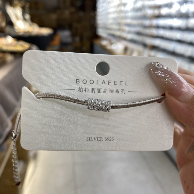 02936 Guli Brand High-End Custom-Made Pura Feili New Model S925 Sterling Silver Snake Bone Bracelet