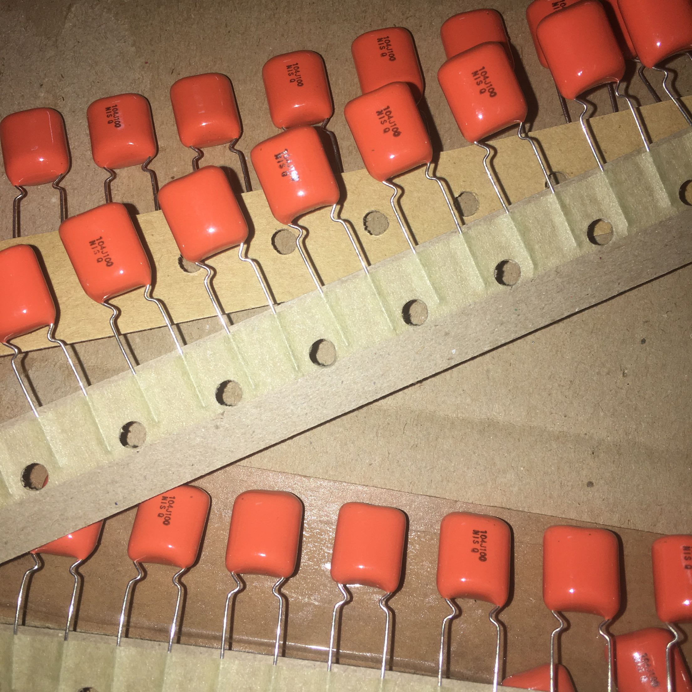 Japan NISSEI 0 1UF100V APS orange metal film film capacitor with 1541
