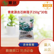 Qingmaiyuan Coreless Fresh Lotus Seeds 250g Hand-peeled Fresh Frozen Vacuum Packed Lotus Seed Meat Coreless Soup Semi-finished Products
