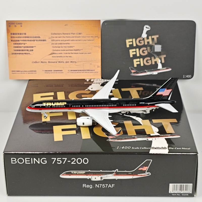 Ng Models 53208 53209 1:400 Scale Special Aircraft B757-200 N757Af Alloy Model