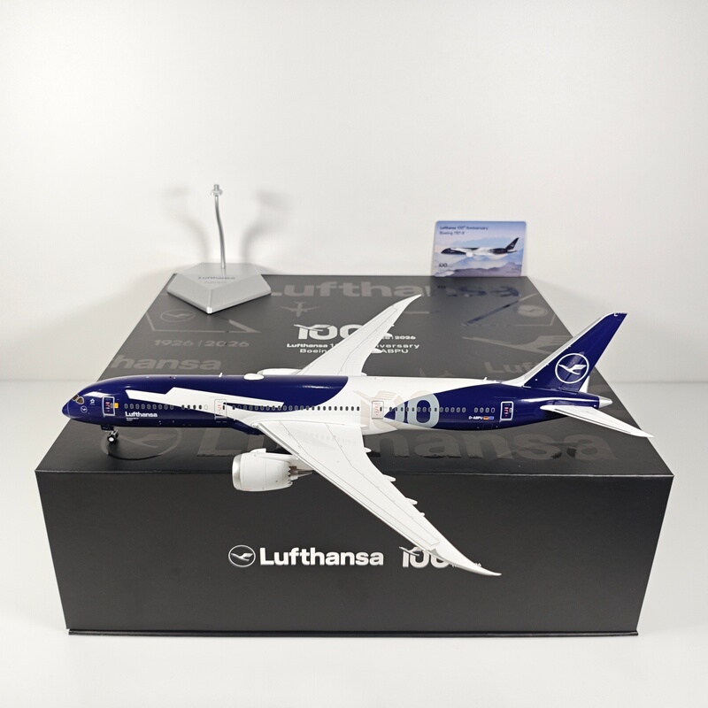 Sq L2279 1:200 Lufthansa B787-9 D-Abpu 100Th Anniversary Alloy Aircraft Model