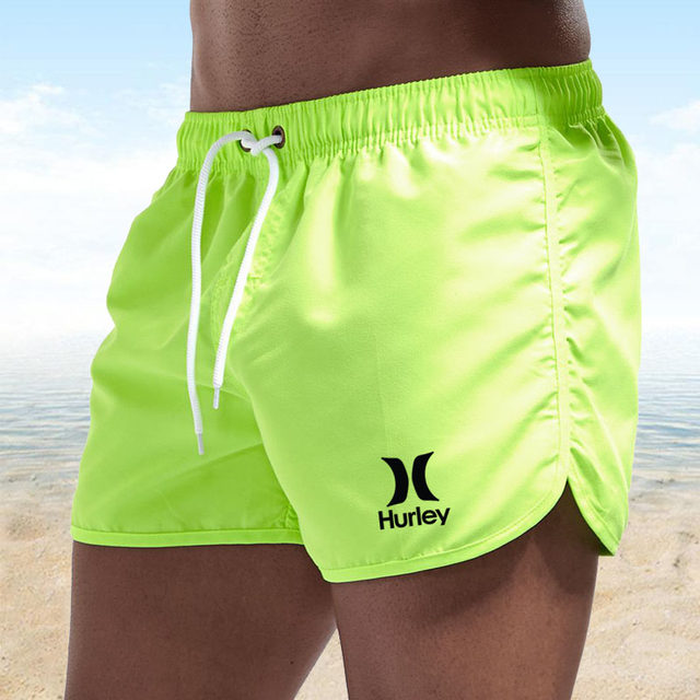 ຜູ້ຊາຍຫາດຊາຍສັ້ນ Hurley Fitness Pants ກິລາຜູ້ຊາຍສາມຈຸດ Peach ຜິວຫນັງ Surf Shorts