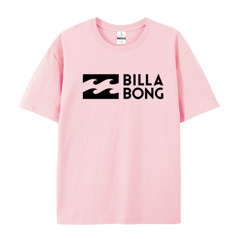 Spring and Summer Minimalist 220g Heavyweight Thick Base Layer Men's Short-Sleeve T-Shirt Australian Billabong Half-Sleeve T-Shirt