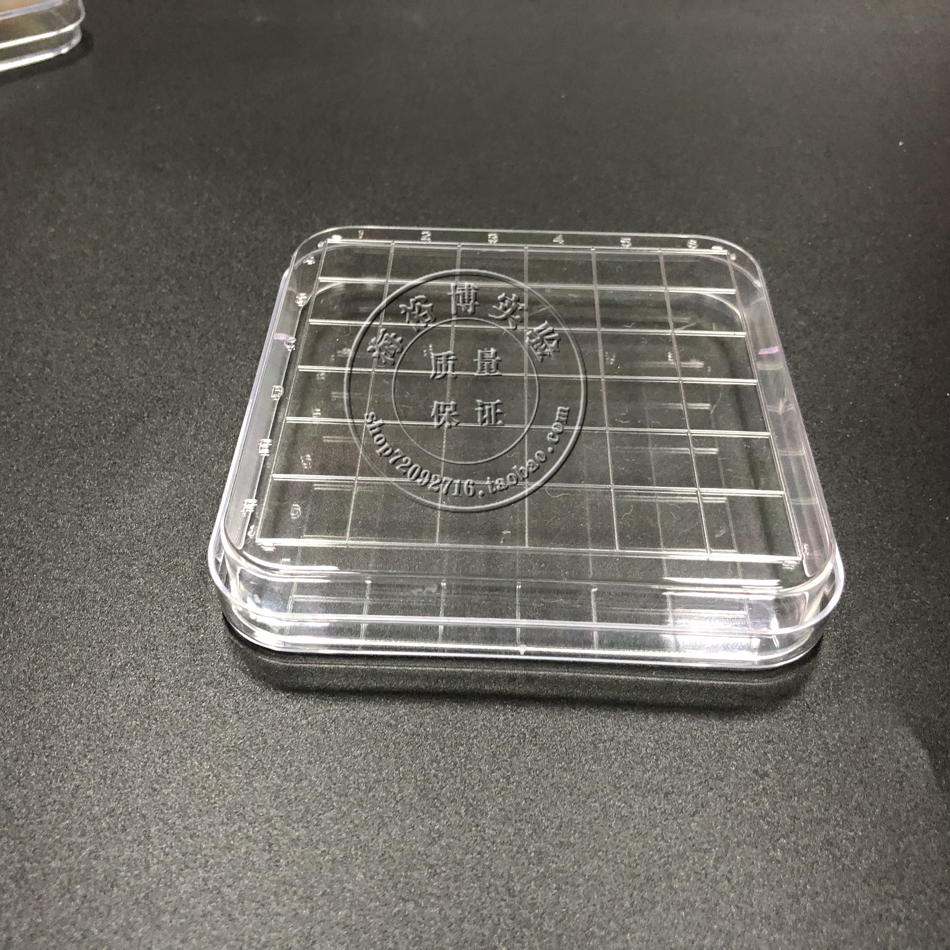 海博实验室耗材  10&times;10cm方形培养皿带刻度线