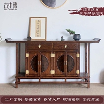 Entrance to the family Xuanguan Shoes Cabinet Household Large Capacity Solid Wood Dining Side Cabinet Chinese Xuanguan Table by wall Xuanguan Terri Containing Objects