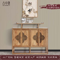 New Chinese GENGUAN TERRACE MODERN BRIEF SHOES CABINET DOOR HALL MEDITATION BAR CASE TABLE A FEW SOLID WOOD END VIEW TABLE STORAGE DINING SIDE CABINET