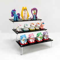 Acrylic ladder display stand doll jewelry cosmetics display rack toy car model hand shelf