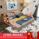 giường Tatami hiện đại nhỏ gọn đa mục đích vải vải giường ngủ rửa Nghệ thuật Thạc sĩ đúp vải giường giường đôi - Giường