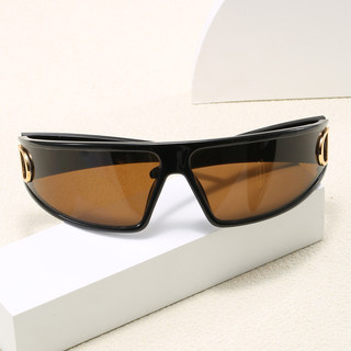 Солнцезащитные очки-повязка на голову 2025 года, новый стиль, для женщин, премиум-класса, модные, стильные, для фотосессий, с защитой от УФ-излучения.