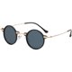 2025 Trendy Punk Round Sunglasses Prince Retro Sunglasses Unisex Small Frame Hip-Hop Style