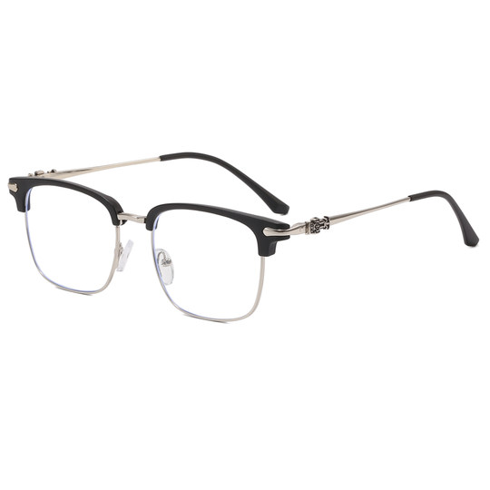 2025 Anti-Blue Light Glasses for Men, Trendy ins Rectangular Prescription Glasses, Can Be Customized with Prescription, Stylish and Cool Decorative Frames