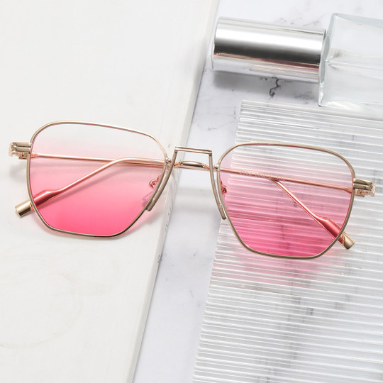 Trendy Small-Frame Sunglasses Worn by European and American Celebrities, Decorative Eyeglass Frames, Unisex Sunglasses, Hip-Hop Style, Tiktok Glasses