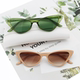 2025 European and American Retro New Style Sunglasses Cat-Eye Personality Korean Style Glasses Street Style Cool Trendy Men's Sunglasses Women's Sunglasses