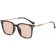 2025 New Korean Orange Sunglasses Square Frame Retro Street Style Xiaohongshu Trendy Large Frame Sunglasses Unique Hip-Hop